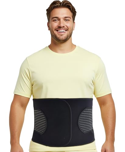 Plus Size Hernia Belt for Men & Women | Post Surgery Abdominal Binder Postpartum Belly Band Belly Wrap | Hysterectomy, Umbilical Inguinal Hernia | Belly Binder & Tummy Tuck (XXXL)
