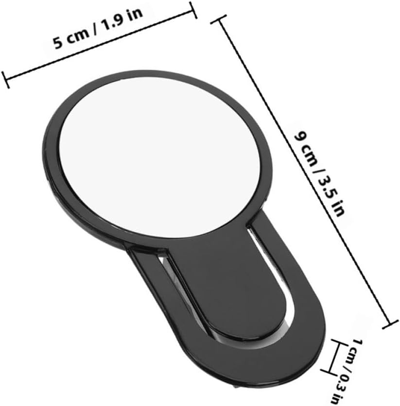VALICLUD Wide-angle Clip-on Computer Monitor Rear View Mirror for Office Desk Cubicle, Plastic Convex Safety Mirror to See behind You, Creative Office Decoration and Personal Safety