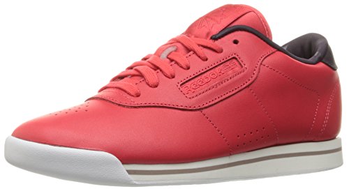 Reebok Women's Princess Candy Girl Fashion Sneaker, Poppy Red/Night Violet/White, 9.5 M US