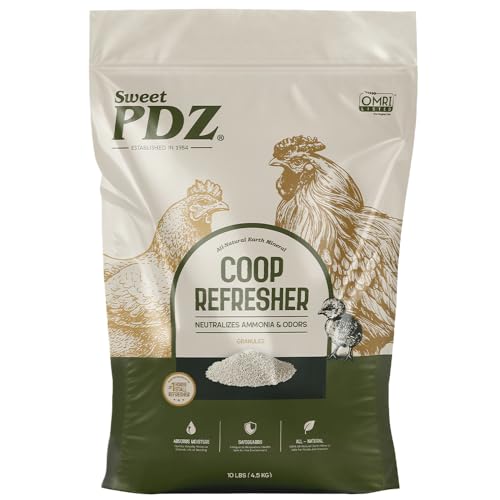 Sweet PDZ - Coop Refresher - Zeolite Odor Eliminator - Essential Chicken Coop Accessory - 10 lbs