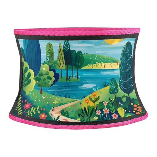 BTCOWZRV Rural Landscape Painting Waist Trimmer for Women,