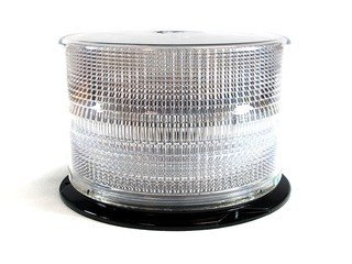 Halo Amber & Blue Led Beacon Tall Clear Sae Class 1