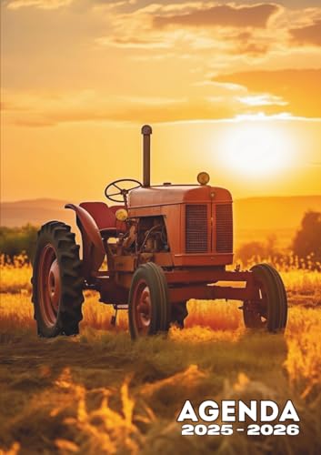 Agenda Scolaire Tracteur: Journalier, un Jour par Page | 12x17 cm, De Septembre à Juillet | Format Standard | Ecole Primaire CP CE1 CE2 CM1 CM2, ... Pour enfant, Garçon, adolescent, Agriculture