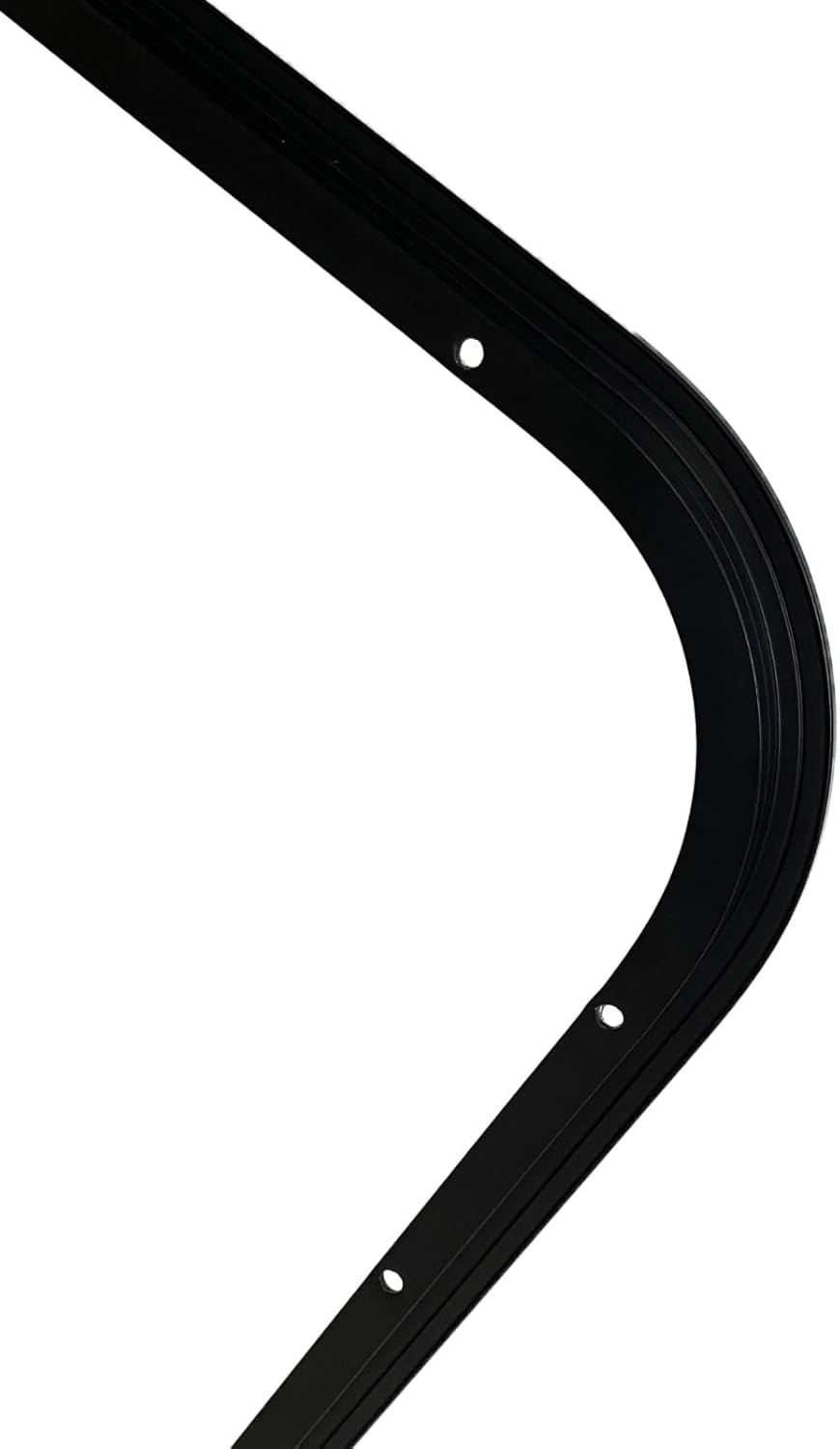 RV Window 48" x 22" - Horizontal Slider with Screen & Trim Ring fits 1-1/2" Wall Thickness - Replacement for Campers, Trailers (47 3/4" x 21 3/4" Cut-Out)