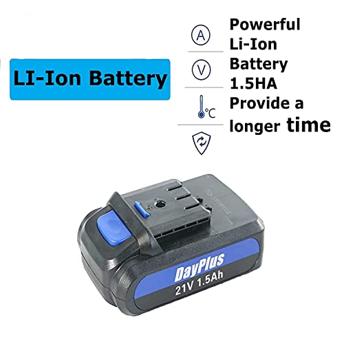 Bohrschrauber Akku 21V Bohrmaschine Akku - 1.5Ah Bohrhammer Akku - Ladezeit: ca. 1,5 Stunden, Arbeitszeit: ca. 1,2… – Bild 3