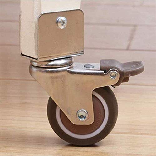 Roulettes robustes 25mm avec frein pour meubles et petits chariots - 6