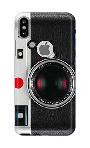 Image of Printed Hard Back Cover Case for Apple iPhone X | iPhone 10 | iPhone Xs | iPhone 10s Logo View Back Cover (Vintage Camera) -702