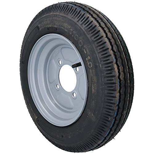 AB Tools 10" Trailer Wheel & Tyre 4.00-10 with 115mm PCD for Erde, Daxara 6 PLY