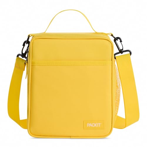 PackIt Freezable Crossbody Lunch Box, Lemonade