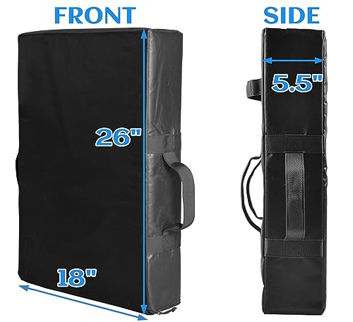 Doubleriver Blocking Pads Martial Arts Kicking Pads Kicking Shield Blocking Pad for Training Taekwondo Kick Pad Boxing Body Protector Pads for Adults 18\"x26\"x5.5\"