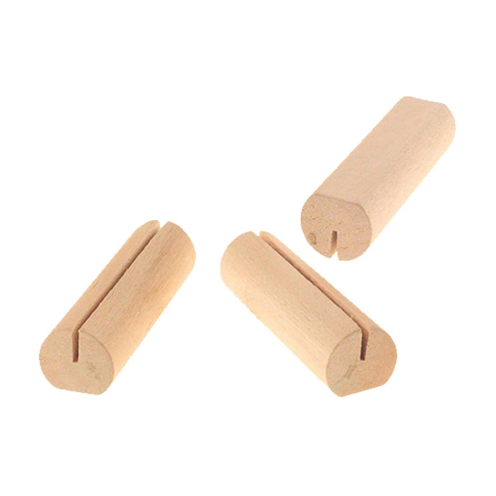 KEILEOHO 30 Holz-Tischkartenhalter Mit Kraftpapierkarten – Natürlicher Look Für Hochzeiten, Partys & Restaurant