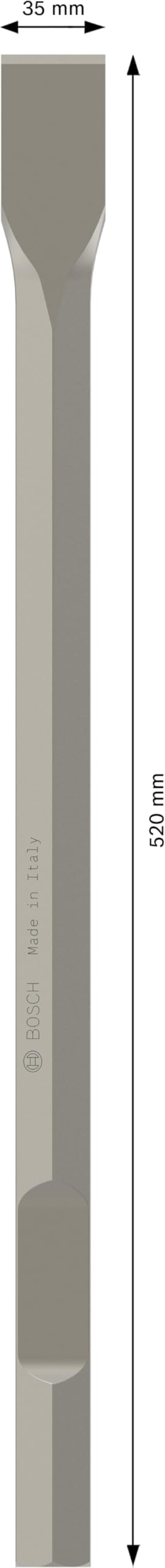 Bosch 1x Burin plat PRO Hex 28-4C (pour Béton, Brique, Ø mm, Professional Accessoire Brise-béton)