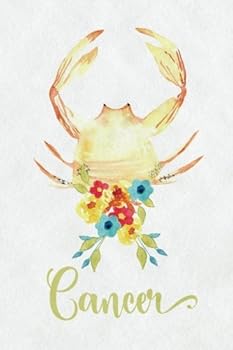 Cancer Zodiac Creative Notebook Journal : Creative Journal: 6 X 9, Cream Paper, 5mm Dot Grid, 150 Pages