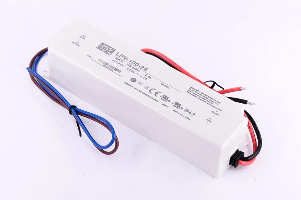 LPV-100-24 Mean Well 100.8W 24V 4.2A Switching Power Supply MeanWell LPV-100-24