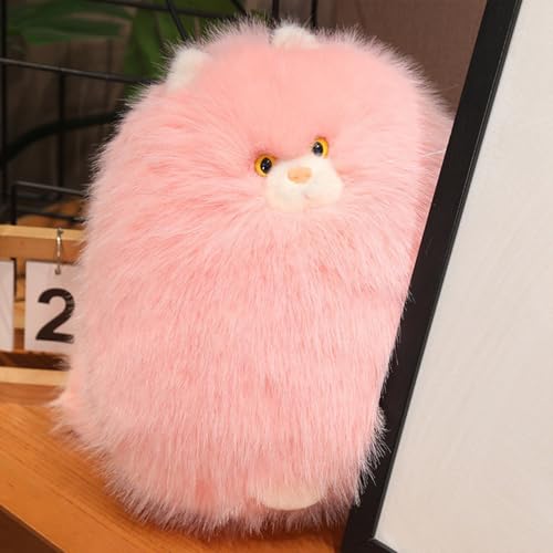 Image of PEACH CAT Fat Cat Stuffed Animal 11.8 inch Big Kitten Plushies Cute Plush Toys Birthday Gifts for Kids Pink