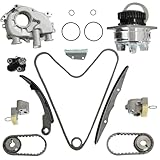 VQ40DE Engine Timing Chain Kit & Water Pump Oil Pump Fit For Nissan Frontier Pathfinder Xterra 3954CC V6 DOHC 24 Valve 4.0L 2005-2010,13085-EA210 13070-EA200 13070-ZK01B