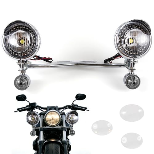 Faros antiniebla para motocicleta LED con soporte que mejoran tu visibilidad