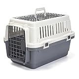 🐶【Práctico & Portátil】:Este transportín con una dimensión de 56*37*33.5 cm/22*14.6*13 inch, ideal para gatos, perros mediano y mascotas mediano. Fácil de montar y transportar, proporcione un espacio amplio para que su mascota se sienta cómoda viajes. Cómodo de llevar, para envío de transporte aéreo. También se puede utilizar como lugar para que su mascota duerma en su casa.