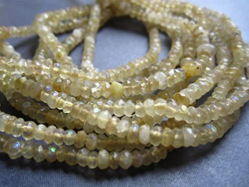 Quartz doré Mystic AB 3.5mm perles facettées haute brillance pour enfilage régulier