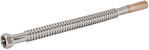 Eastman Conector de calentador de agua de acero inoxidable corrugado, conexión de sudor hembra de 34 pulgadas FIP x 34 pulgadas, 24 pulgadas de