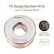 Amazon Basics 16-Gauge Speaker Wire - 15,24 m(50 ft), Transparent