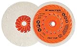 Walter 07T505 Felt Cup Disc, 2000 - 4000 Recommended RPM, 5