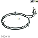  Backofen Heißluft Heizelement, Umluftheizung, Heizung 2400W passend wie EGO 2029477000 20.29447.000, Bosch, Siemens, Neff 499003