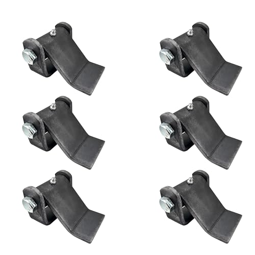 6 Pack - Dump Trailer Hinges - Trailer Door Strap - Heavy Duty – Truck Hinges – Weld On Hinge – Steel Weld On Strap – Leaf Style - Tailgate Hinge for Door Gate Body with Grease Zerk (6 PCS)