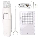 Drahtloses Digitales Mikroskop, Breite Anwendung, 2 Millionen, HD-Vergrößerung, 50–100-faches, Tragbares -Mikroskop aus Metall und Kunststoff für die Hautuntersuchung (Weiß)