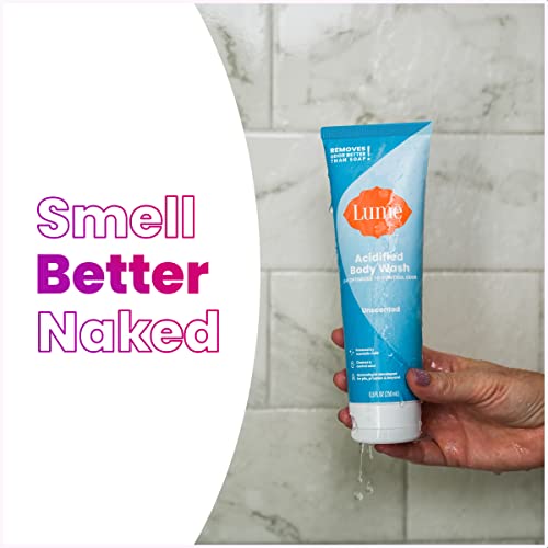 Lume Acidified Body Wash - 24 Hour Odor Control - Removes Odor Better Than Soap - Moisturizing Formula - Sls Free, Paraben Free - Safe For Sensitive Skin - 8.5 Ounce (Unscented) #TOP4