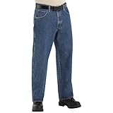 Bulwark Men's Flame-Resistant Relaxed-Fit Stone-Washed Jean, Stone-wash, 30W x 34L