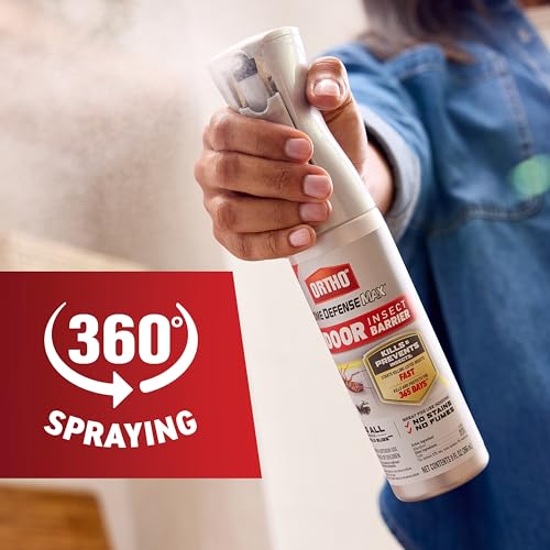 Image of Ortho Home Defense Max Indoor Insect Barrier - Home Defense Bug Spray, Kills Ants, Roaches, Spiders, Fleas and Ticks, 360 Sprayer, 9 fl. oz. with Refill
