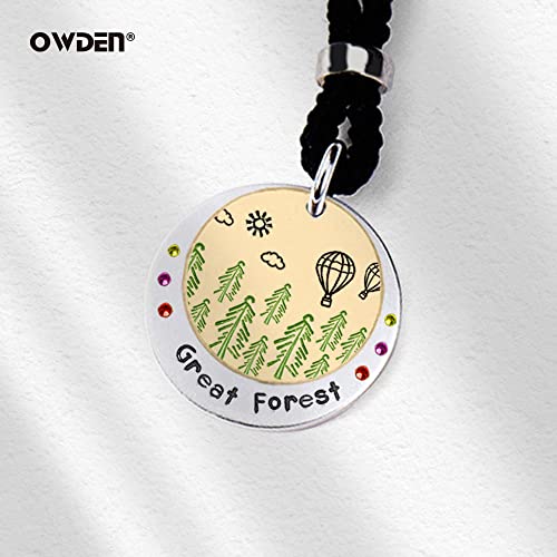 Owden Professional 2 Pieces Tree Metal Steel Design Stamps kit for Jewelry DIY Stamp Making,Made of Alloy Steel,for Marking on Aluminum,Copper,Brass,Wood,Steel Etc. (Size:5mm and 7.5mm,Tree-3)