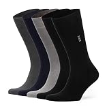Bamboo Casual & Dress Socks 5-Pair Sock Set for Men Soft and Comfortable for Home, School, Office, S