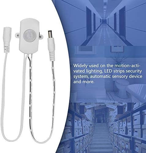 5A DC 6-24V IR Sensor Light Switch, Human Infrared Sensor Switch with 15-240 Seconds Adjustable Delay Range, for The Motion-activated Lighting, LED Strips Security System, Automatic Sensory