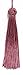 Set of 10 Dusty Rose Head Chainette Tassel, 5.5 Inch Long with 2 Inch Loop, Basic Trim Collection Style# BH055 Color: Dusty Rose - K13