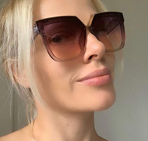 FEISEDY Fashion Women Men Sunglasses Square Frame Metal Shape Nesting Lenses B25953