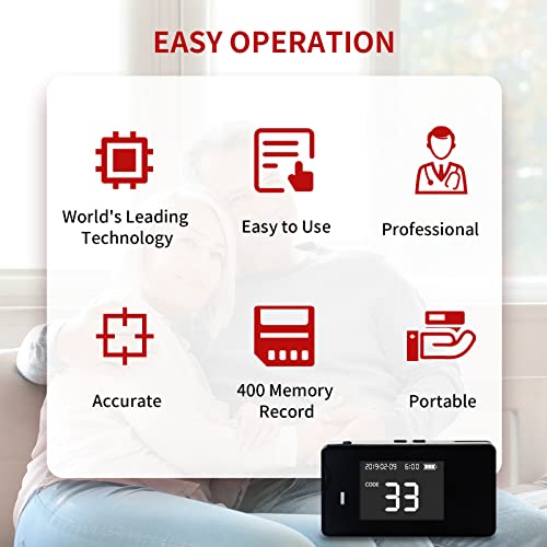 Accu-Answer 4 In 1 Hemoglobin Test Meter Kit, Hemoglobin Tester, Cholesterol Test Kit, Uric Acid Test Kit, 40 Test Strips Total Included. No Code Need, Accurate And Fast #TOP2