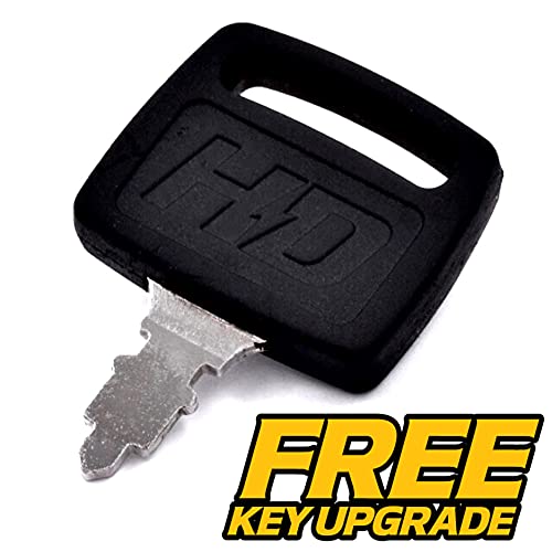 HD Switch Starter Ignition Key Switch Replacement for John Deere AM38227 - Includes 3 Keys, Mounting Hardware and Free Carabiner