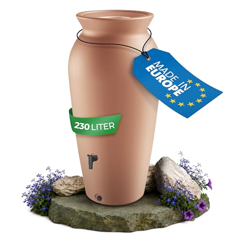 YourCasa Regentonne 120-230 Liter [DropCatcher] mit Filterkorb...