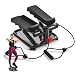 Sunny Health & Fitness Smart Mini Stepper w/ Bands & Adjustable Step Height