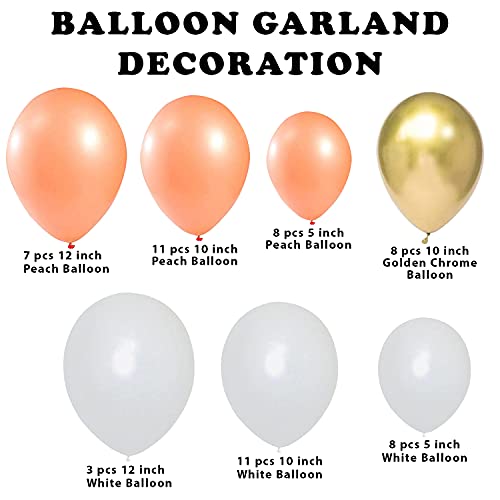 Image of Party Propz Rose Gold Balloons For Birthday Decorations Garland Kit - 59 Pcs For Wife, Women, Baby Shower Balloon Decorations Combo | Metallic Balloon Garlands Kits | Bride To Be (Latex)