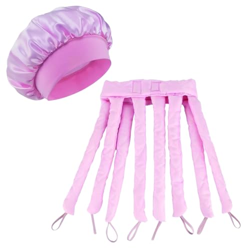 EUYKQNOI 8 Piezas Bigudies para Rizar el Pelo,Rulos Flexibles para Rizar Pelo,Rizador de Pelo sin Calor para Cabello Largo,Corto y Ondulado,Rizador Pelo para Dormir Durante la Noche,para Mujeres