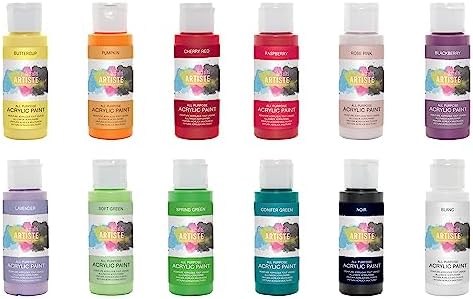 Artiste Acrylic Paint 59ml 2Oz Night Blue, Quick-Drying Professional Art, Craft and Hobby Artists Paint, Vibrant Colour, Water-Based Paints Cover All Surfaces with Ease, Ideal for Travel Artists