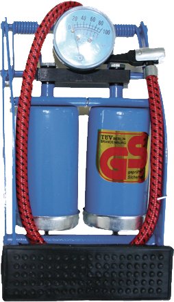 Preisvergleich Produktbild Fussluftpumpe mit Doppelzylinder