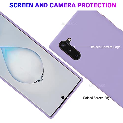 Image of LIRAMARK Liquid Silicone Soft Back Cover Case for Samsung Galaxy Note 10 (Levender)