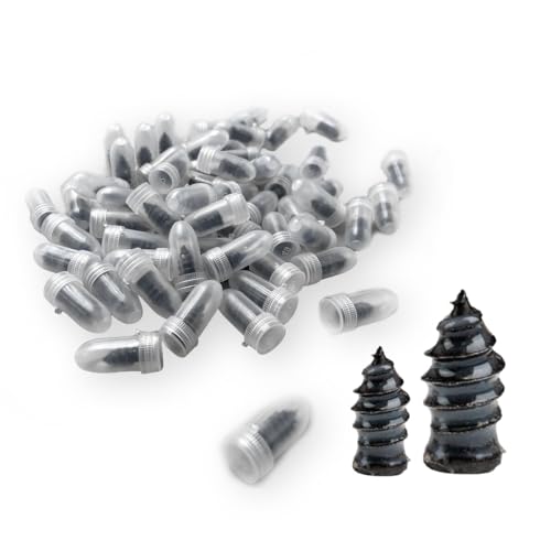60PCS Tire Repair Nails, Car Vacuum Tire Repair Rubber Nail Kit, Self-Service Rubber Screw Tire Plugs, Quick Puncture Repair Tools, Suitable for Car, Motorcycle, ATV, Truck, Tire Puncture Repair