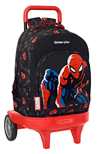 MOCHILA GDE. C/RUEDAS COMPACT EVOL. EXT. SPIDER-MAN "HERO"