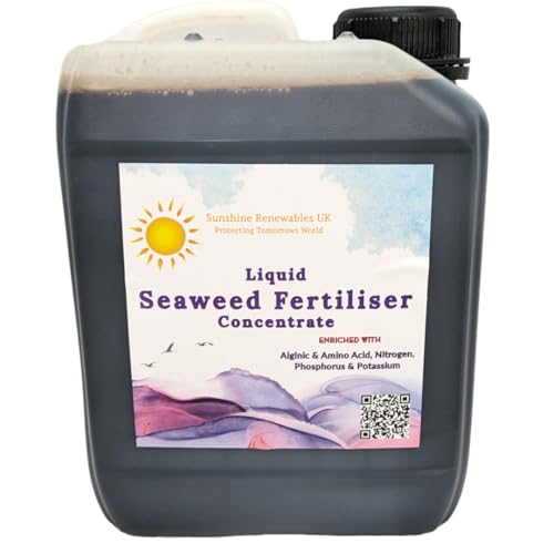 Premium 2.5L concentrated organic seaweed fertiliser for soil, root & foliar growth. Boosts plant health, improves soil & supports lush vegetables, flowers & lawns.