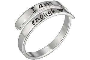 Silver Stainless Steel Inspirational Statement Graduation Ring